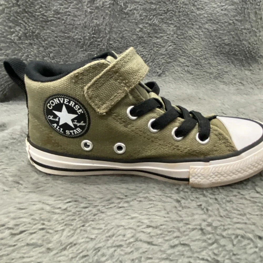 Converse Chuck Taylor All Star Malden Street Mid Top Sneaker Green Boy Youth 12